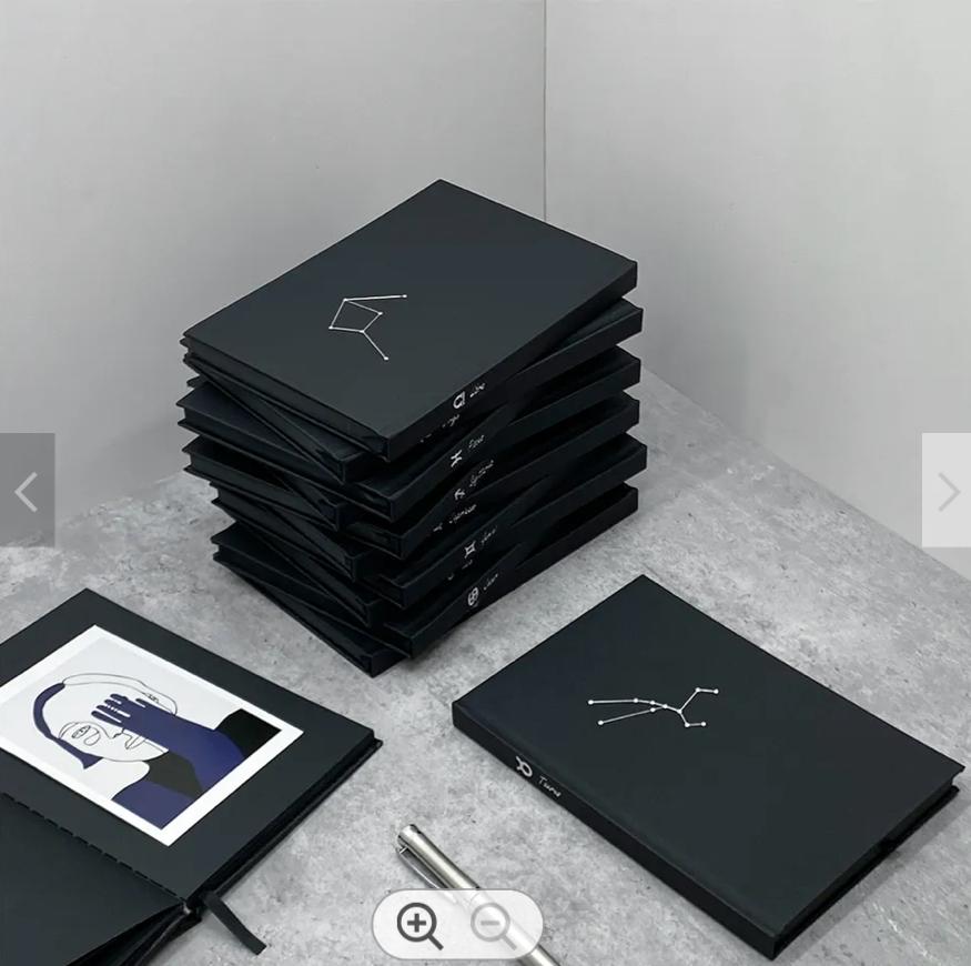 Zodiac Black Paper Notebook Constellation Journal