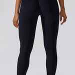 Slim Fit Wide Waistband Long Sports Leggings