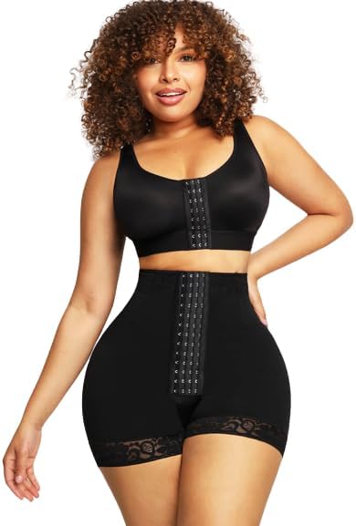 Women's Ultimate Support 4- Boning Corset with Custom fit with tummy Compression and butt lift