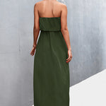 Strapless Split Maxi Dress