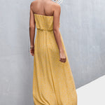 Strapless Split Maxi Dress