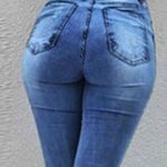 Buttoned Slit Jeans