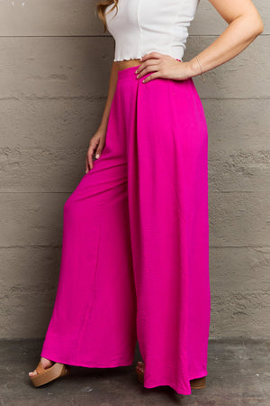 GeeGee Adorable Treasures High Waisted Wide Leg Trouser Pants